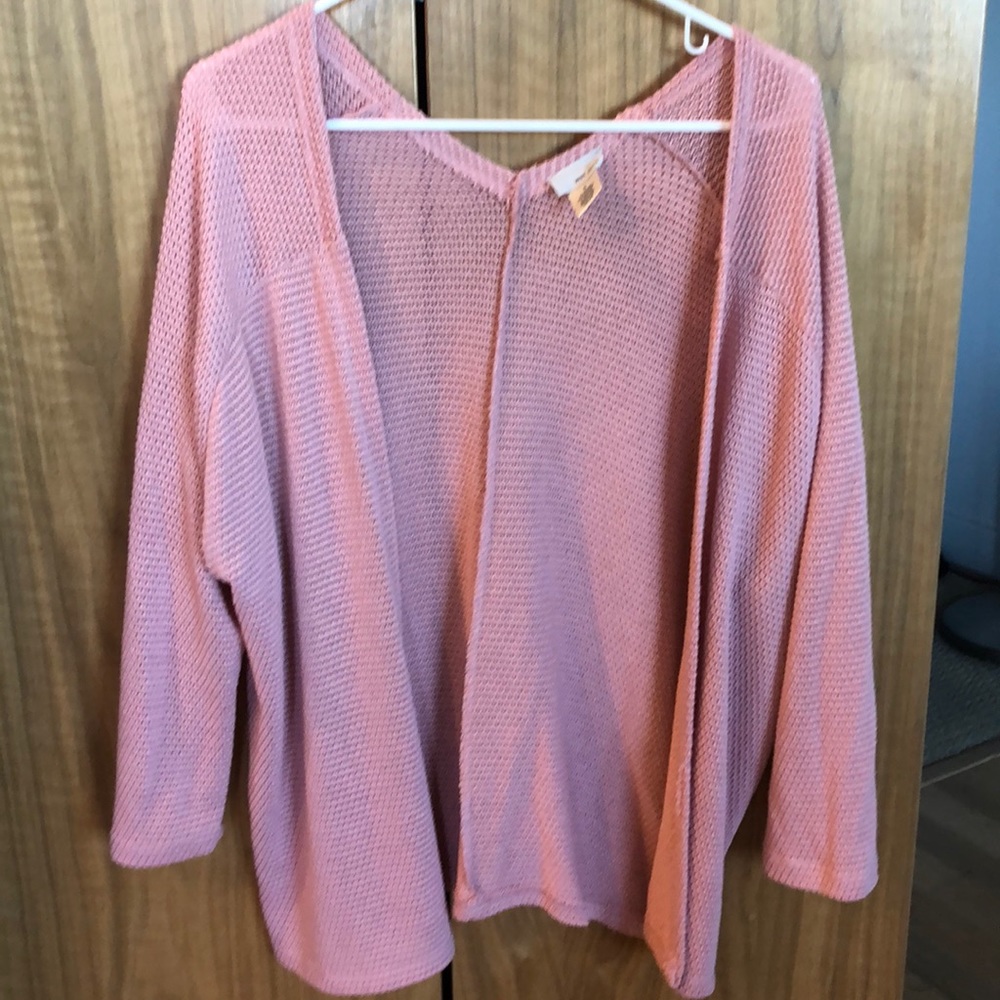Knit Cardigan in Pink